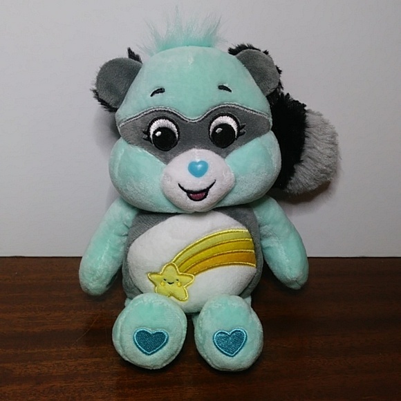 Care Bears 40th Wish Bear Raccoon Fall Theme Plush Stuffed Animal Toy - Picture 1 of 6